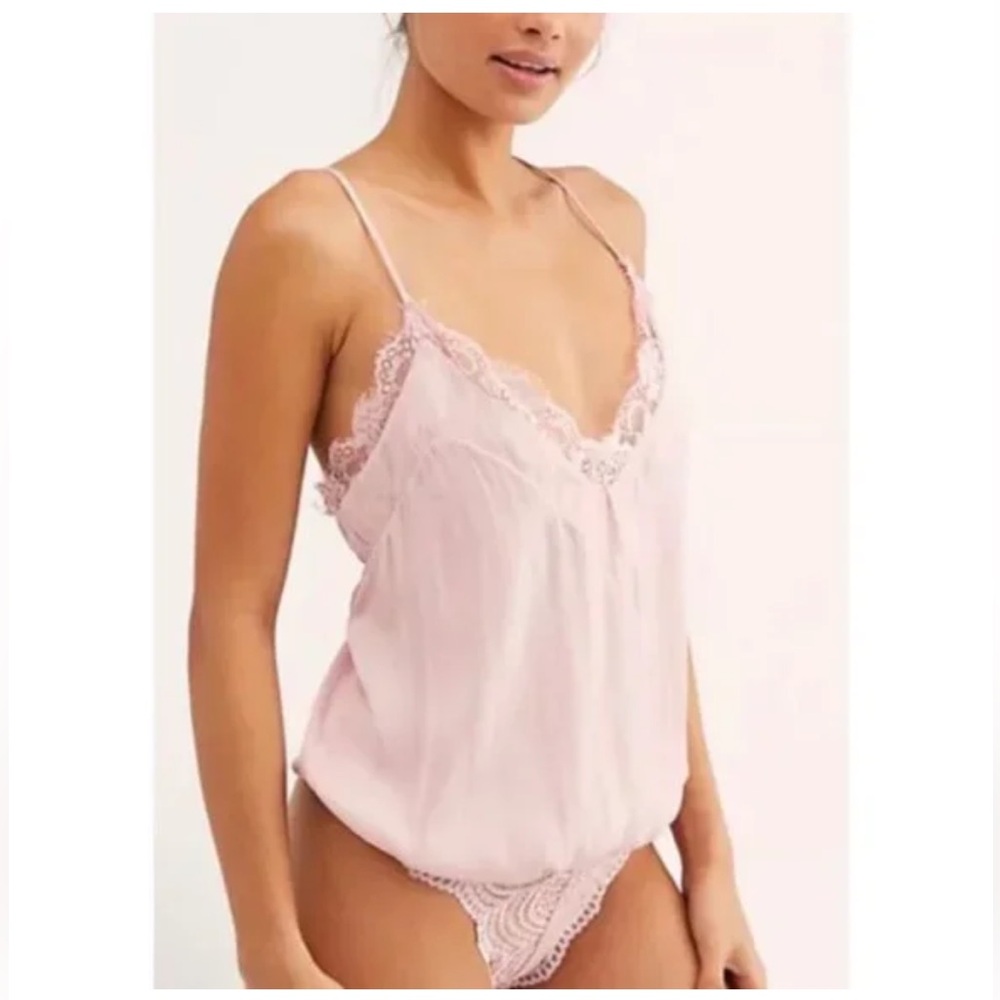 Pink Free People HBD Bodysuit, Size XS. NWT.